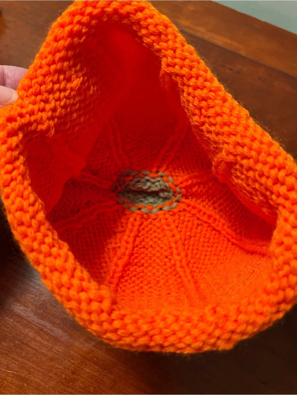 Orange Pumpkin Knit Hat - Kids Costume Hat